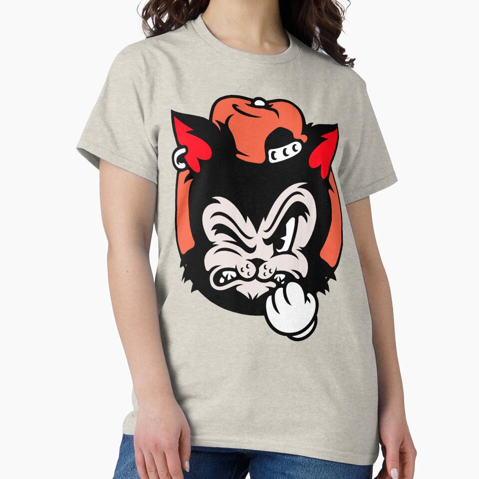 Old School Skating Angry Cat by Mustard Prophet T-Shirts, Hoodie, Sweatshirt | BlankRebels.com (Image 2)