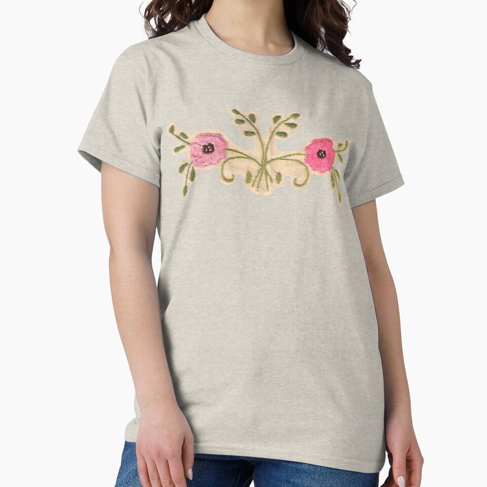 Embroidered flowers A by Julianum T-Shirts, Hoodie, Sweatshirt | BlankRebels.com (Image 2)