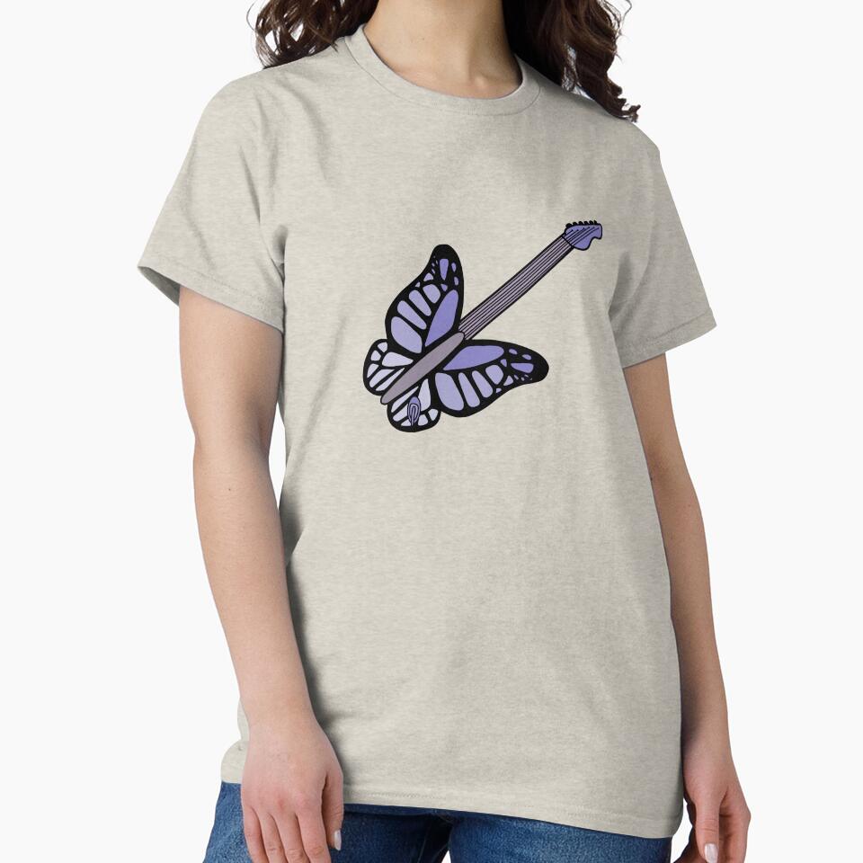 Purple Rock Electric Butterfly Wing Guitar by KnotwoodThyme T-Shirts, Hoodie, Sweatshirt | BlankRebels.com (Image 2)