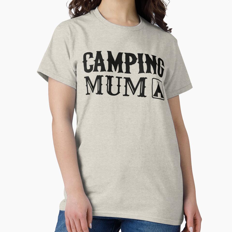 Black Text Camping Mum Fun Camping Design by TrulyEpoque T-Shirts, Hoodie, Sweatshirt | BlankRebels.com (Image 2)