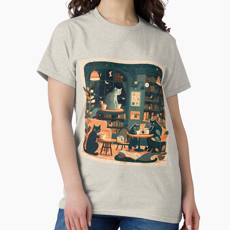 Cats Books Coffee - Perfect Day by AIisnow T-Shirts, Hoodie, Sweatshirt | BlankRebels.com (Image 2)