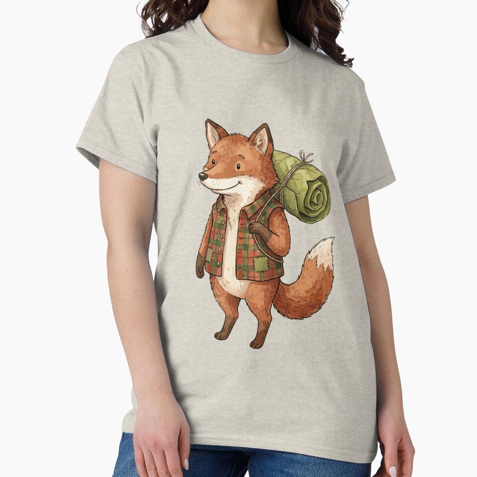 Rustic Cottagecore: Flannel Fox Camper by bapupa T-Shirts, Hoodie, Sweatshirt | BlankRebels.com (Image 2)