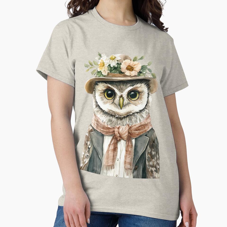 Rustic Cottagecore Owl by bapupa T-Shirts, Hoodie, Sweatshirt | BlankRebels.com (Image 2)