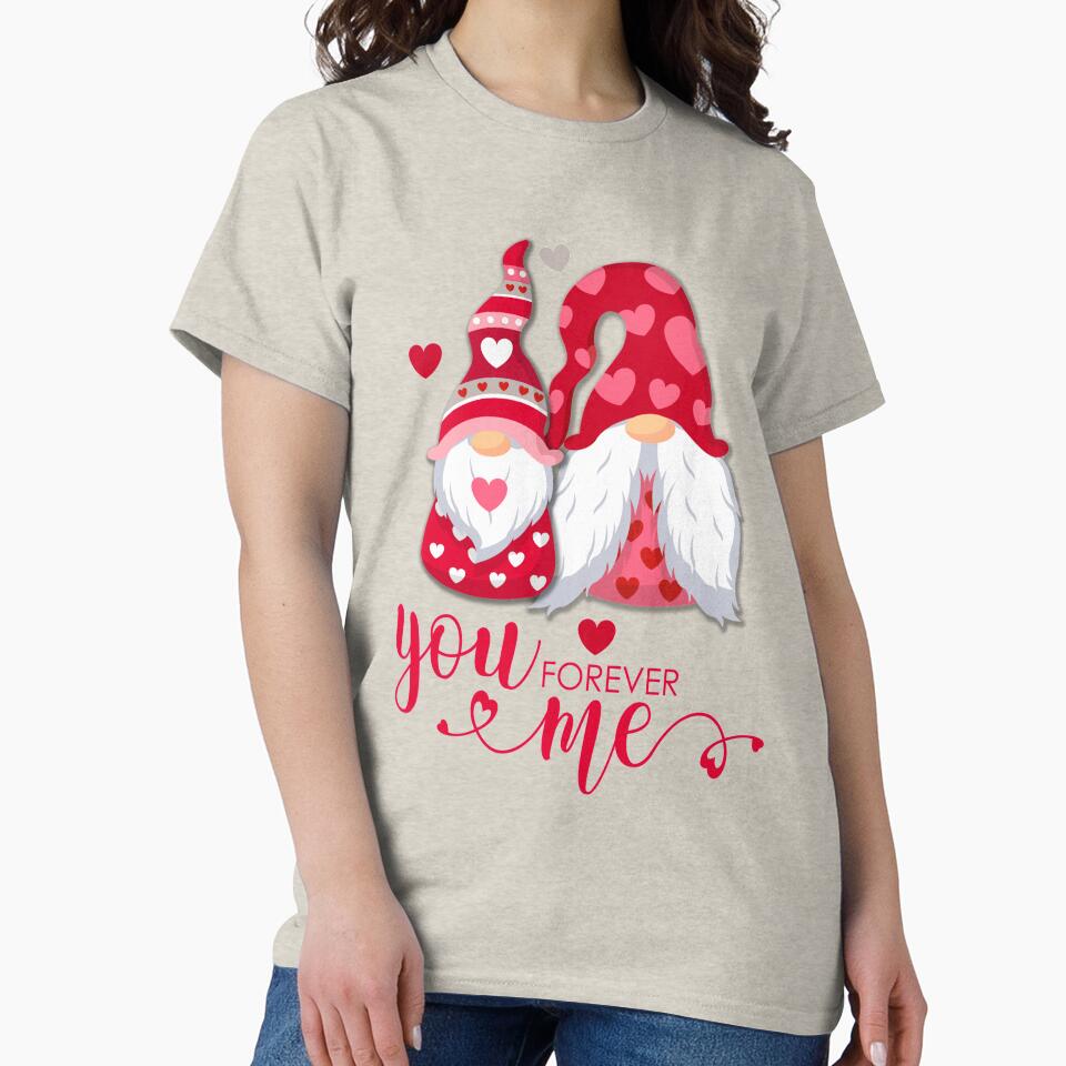 Valentines Gnomes Unique Couple by mlnana T-Shirts, Hoodie, Sweatshirt | BlankRebels.com (Image 2)