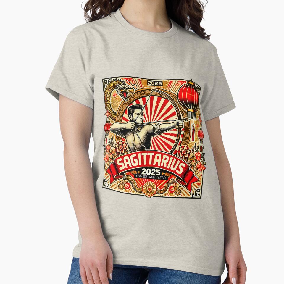 Sagittarius Retro Chinese New Year Design by Sototos® ⭐⭐⭐⭐⭐ T-Shirts, Hoodie, Sweatshirt | BlankRebels.com (Image 2)