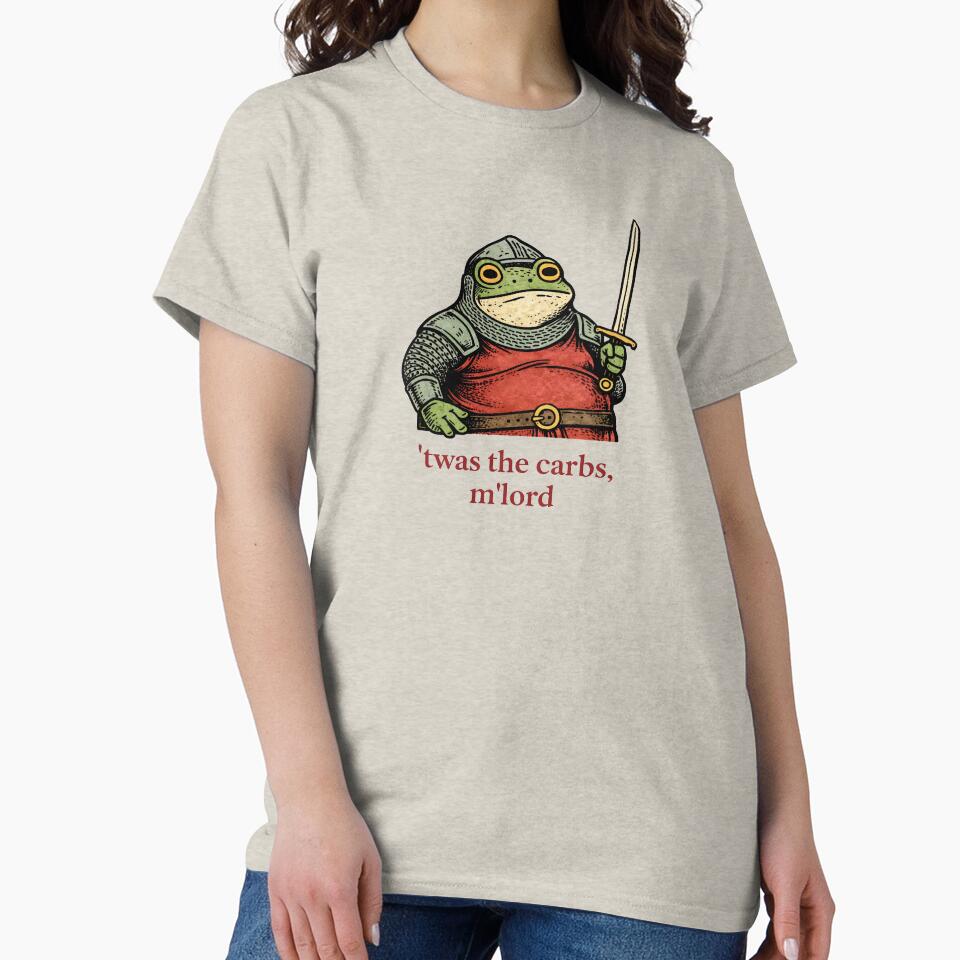 ’Twas Carbs M’Lord Medieval Frog Knight Meme T-Shirts, Hoodie, Sweatshirt