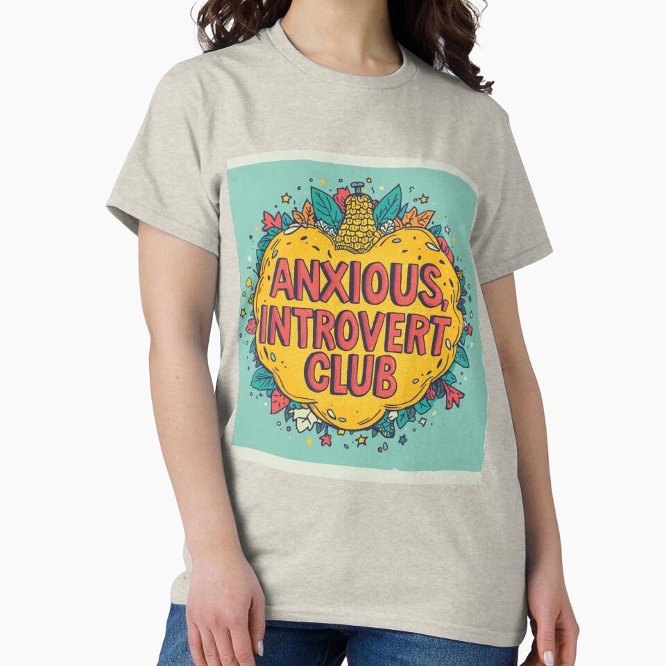 Anxious introvert club by Chicpoodle T-Shirts, Hoodie, Sweatshirt | BlankRebels.com (Image 2)