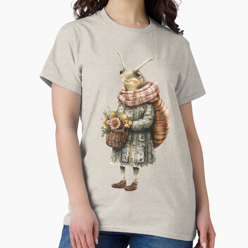 Cottagecore Snail by bapupa T-Shirts, Hoodie, Sweatshirt | BlankRebels.com (Image 2)