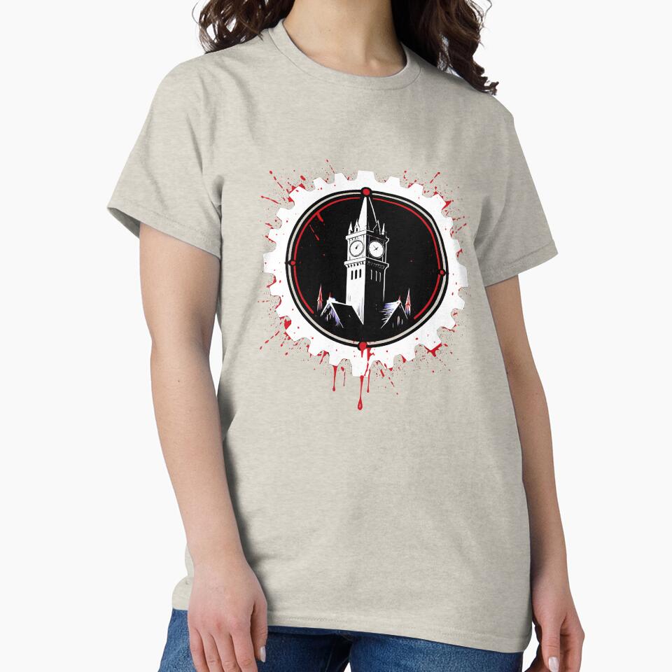 BOTC - A Blood splattered clocktower - Bloody Pale Gear by creative-cub T-Shirts, Hoodie, Sweatshirt (Image 2)