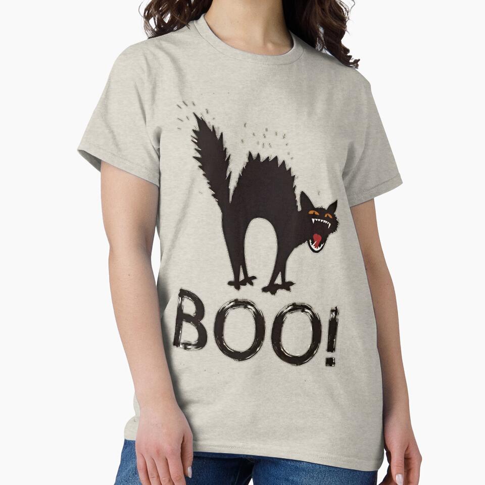 Halloween spooky black cat by Coollzone T-Shirts, Hoodie, Sweatshirt | BlankRebels.com (Image 2)