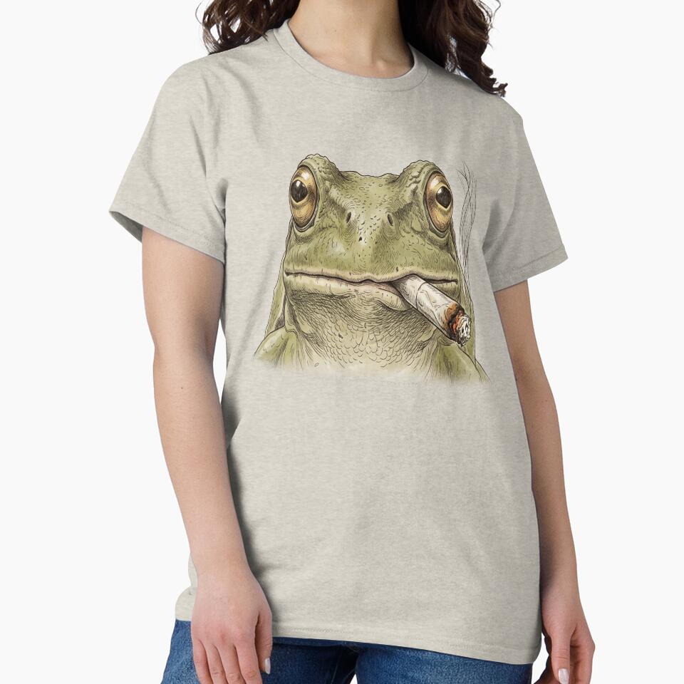 Smoking Frog. by EunsooLee T-Shirts, Hoodie, Sweatshirt | BlankRebels.com (Image 2)