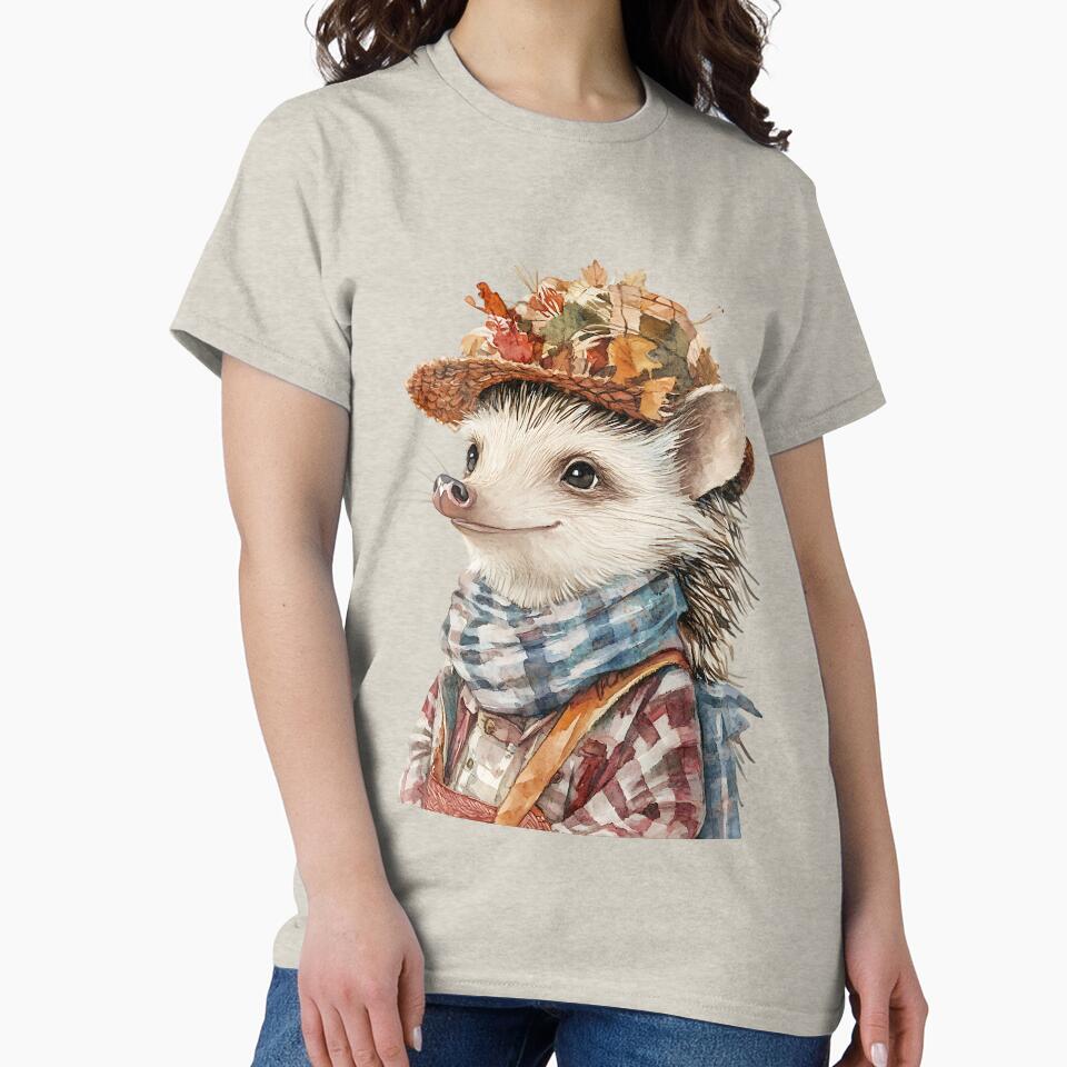 Earthy Cottagecore Hedgehog by bapupa T-Shirts, Hoodie, Sweatshirt | BlankRebels.com (Image 2)