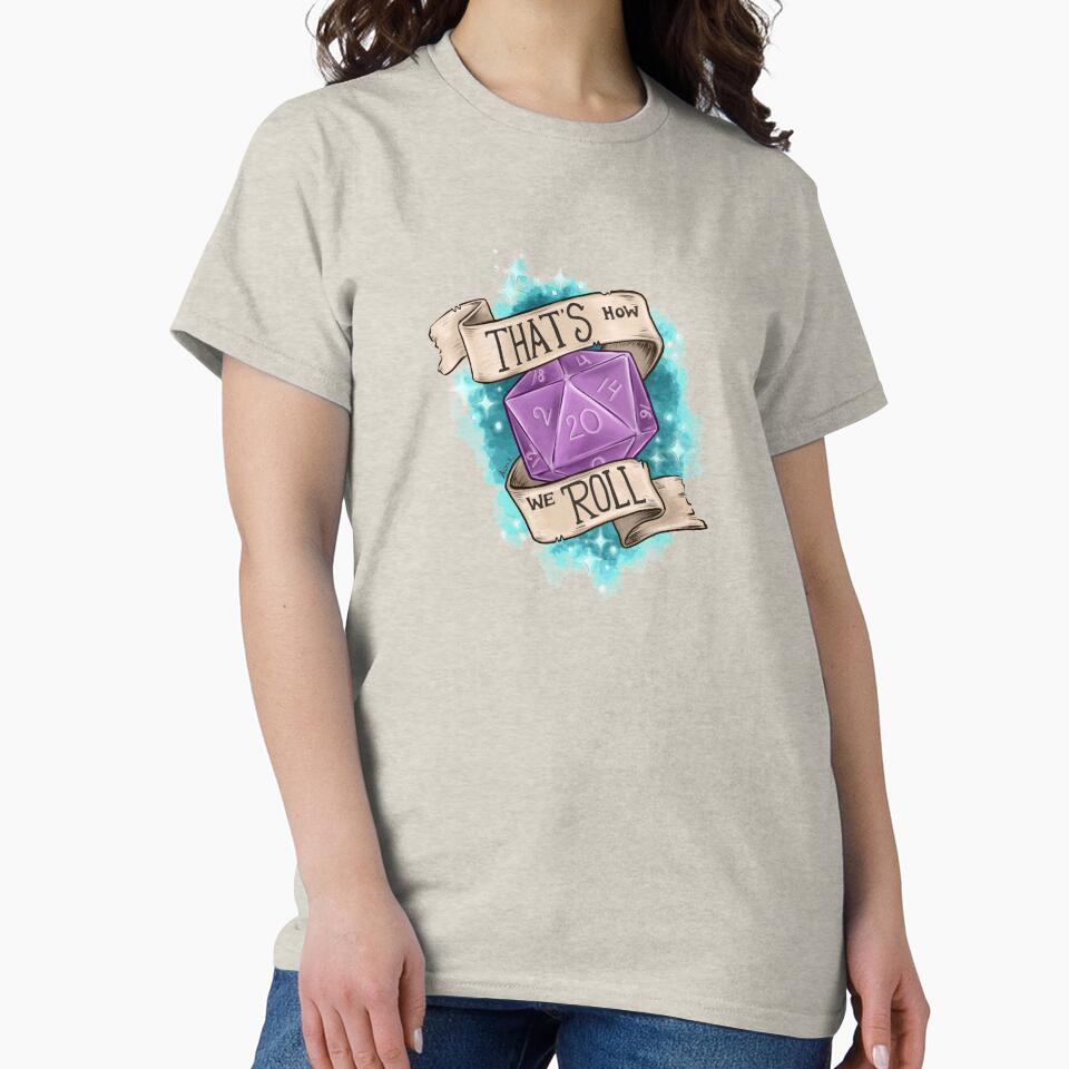 That's how we roll - d20 by AnitaOlsenArt T-Shirts, Hoodie, Sweatshirt | BlankRebels.com (Image 2)