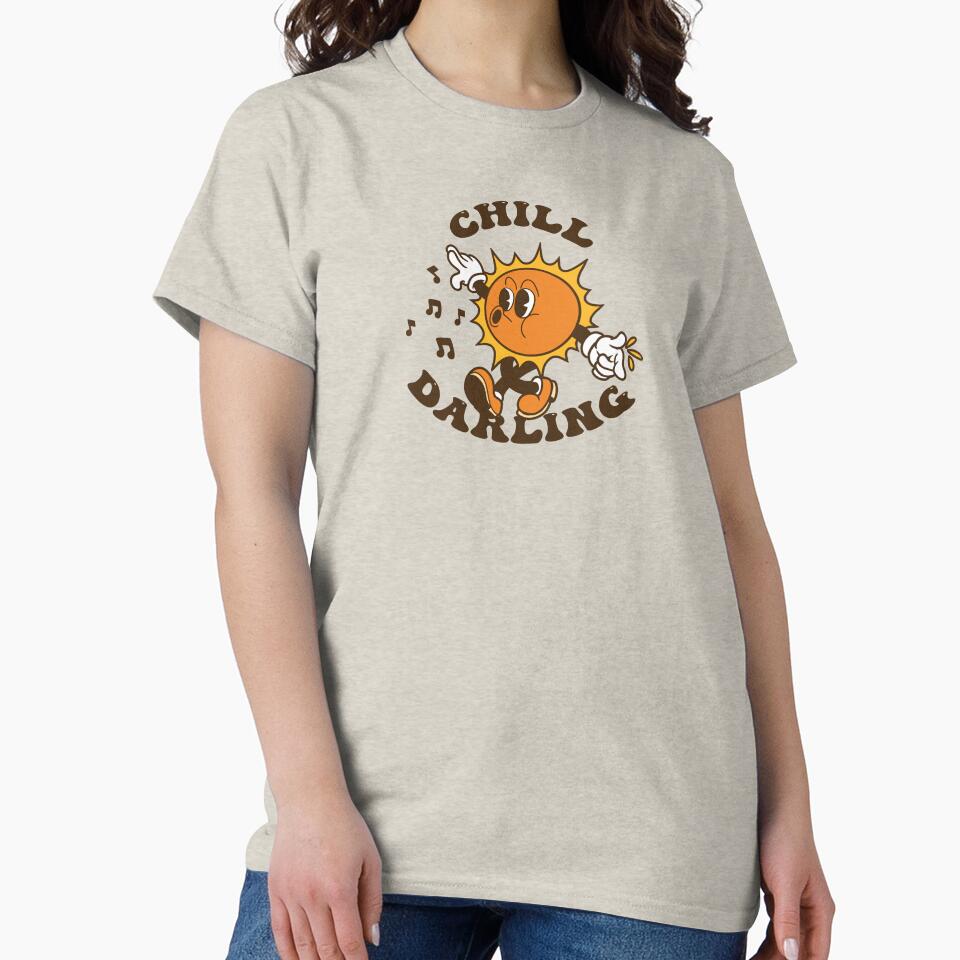 Chill Darling Shirt, Y2k Aesthetic Summer Shirt, by chipmuckdesignn Hoodie, Sweatshirt | BlankRebels.com (Image 2)