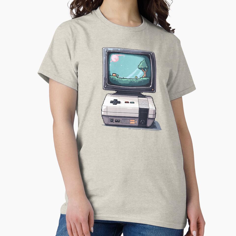 Retro Pixel Gaming Setup by Jollys-ArtShop T-Shirts, Hoodie, Sweatshirt | BlankRebels.com (Image 2)
