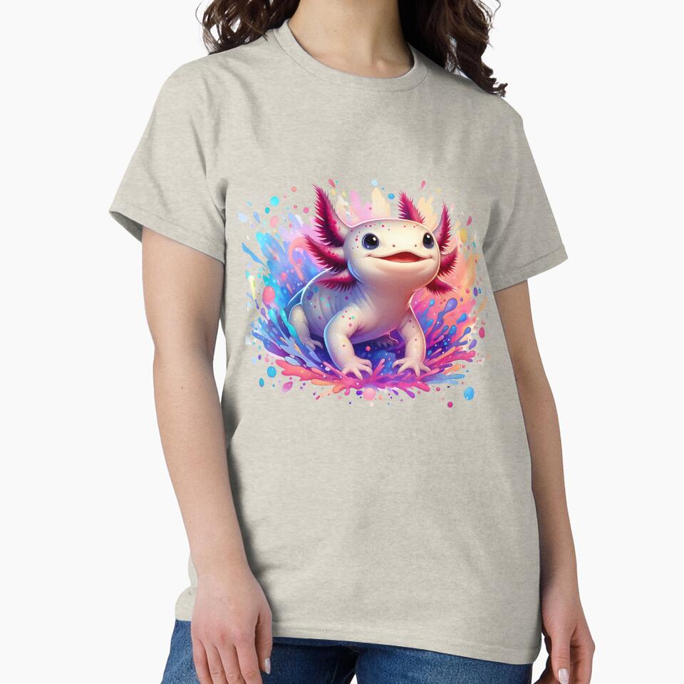 Axolotl Art #103 | Axolotl Lovers by ksgraphics222 T-Shirts, Hoodie, Sweatshirt | BlankRebels.com (Image 2)