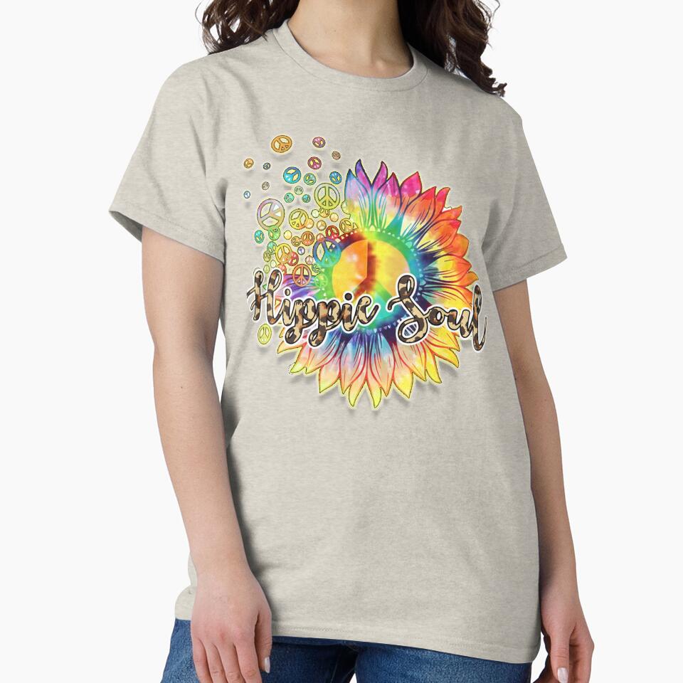 Daisy Peace Sign Hippie Soul Flower by Omega Puff T-Shirts, Hoodie, Sweatshirt | BlankRebels.com (Image 2)