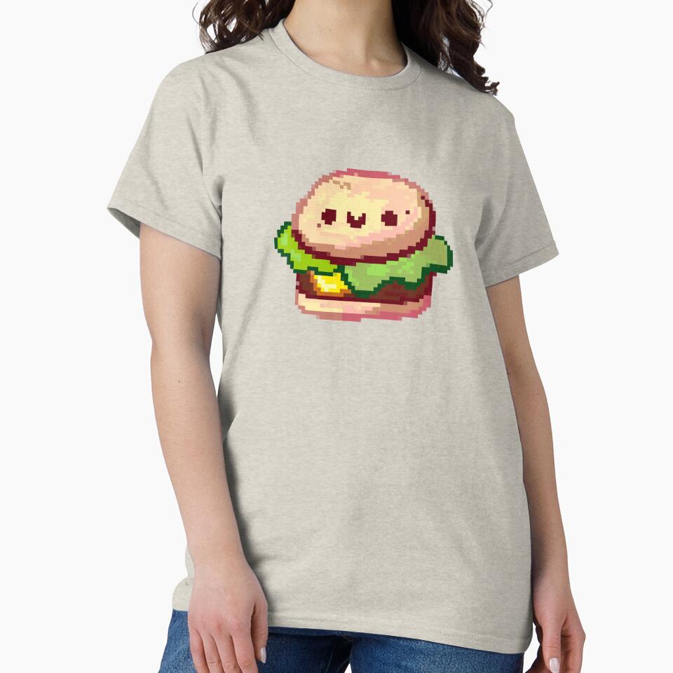 Pixel art Hamburger by Artofmayara T-Shirts, Hoodie, Sweatshirt | BlankRebels.com (Image 2)
