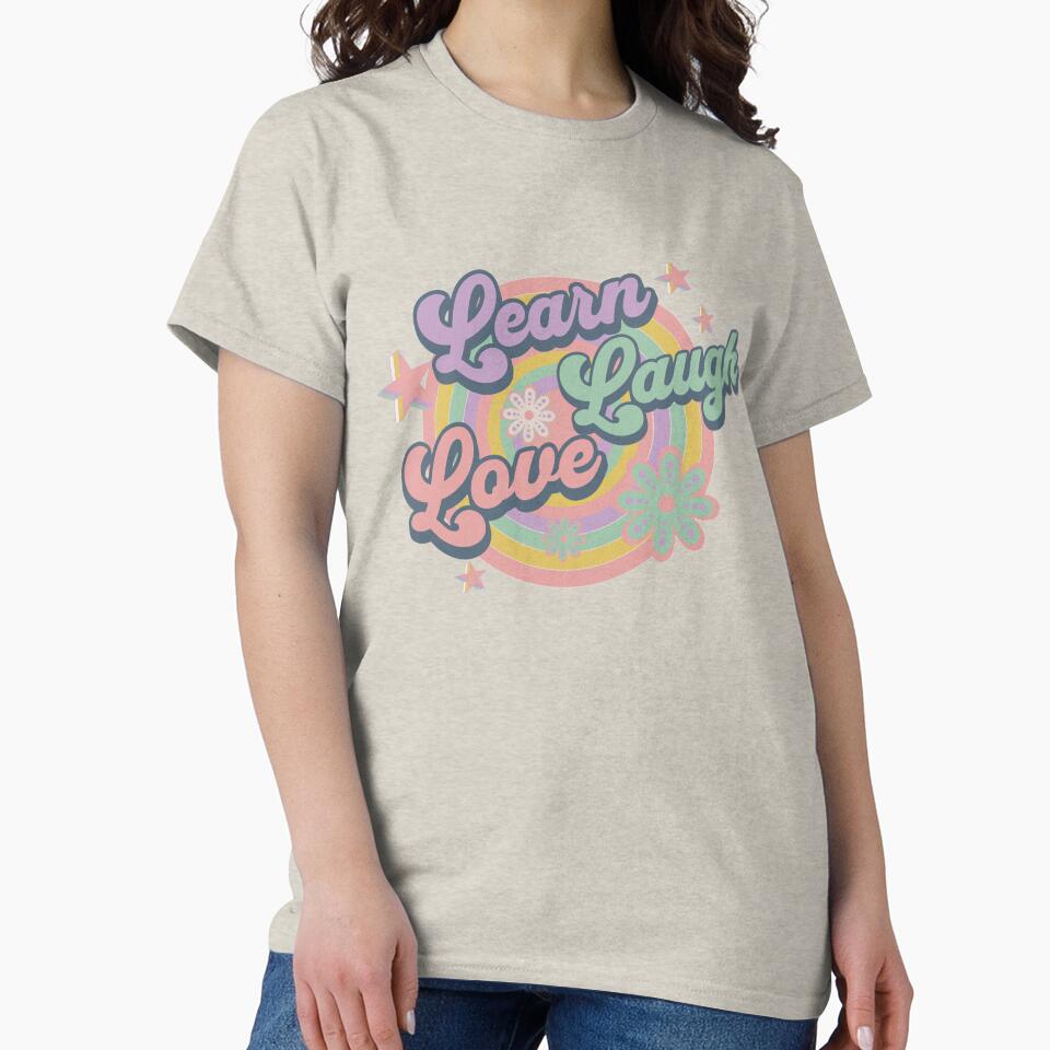 Teacher Learn Laugh Love by leslieuresti T-Shirts, Hoodie, Sweatshirt | BlankRebels.com (Image 2)