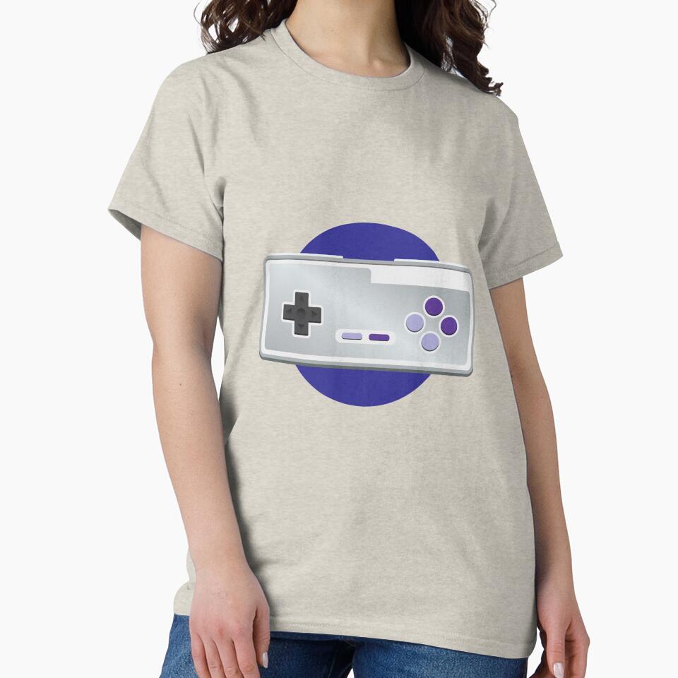 Retrocon One - Retro Style 90s Game Controller Reimagined - Silver Glint by Artenine Arts