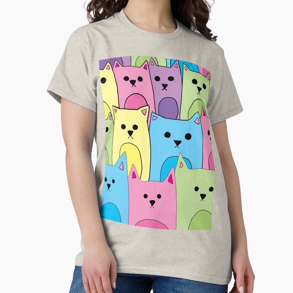 Pastel Group of Cats by alisadesigns T-Shirts, Hoodie, Sweatshirt | BlankRebels.com (Image 2)