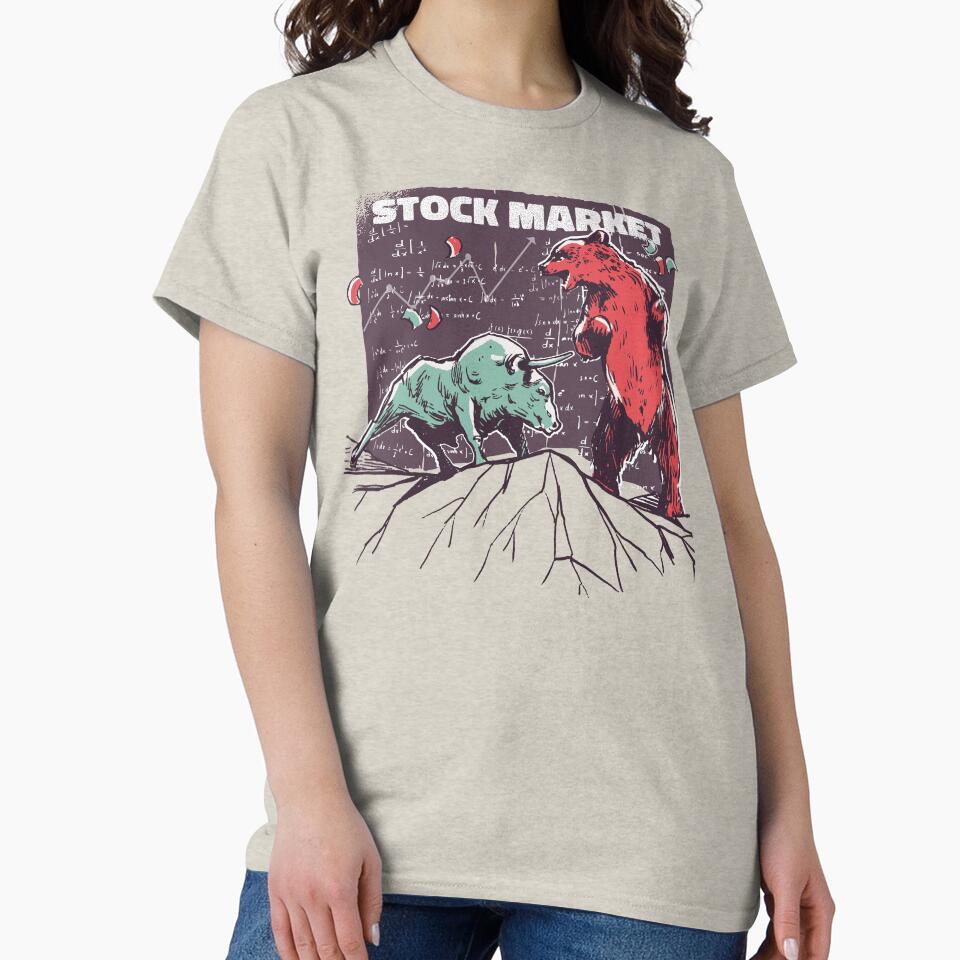 Stock Market Bear Vs. Bull by MnEmzStudio T-Shirts, Hoodie, Sweatshirt | BlankRebels.com (Image 2)