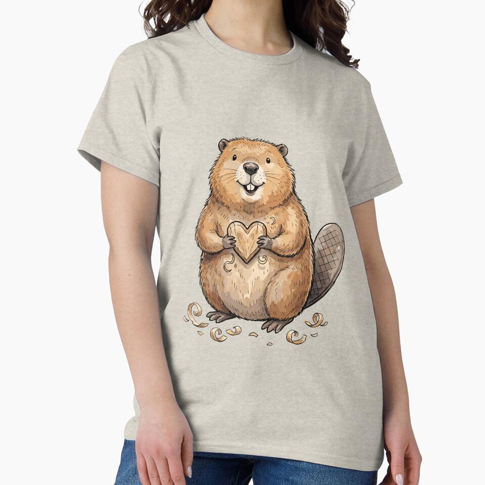 Rustic Cottagecore: Wood-Whittle Beaver by bapupa T-Shirts, Hoodie, Sweatshirt | BlankRebels.com (Image 2)