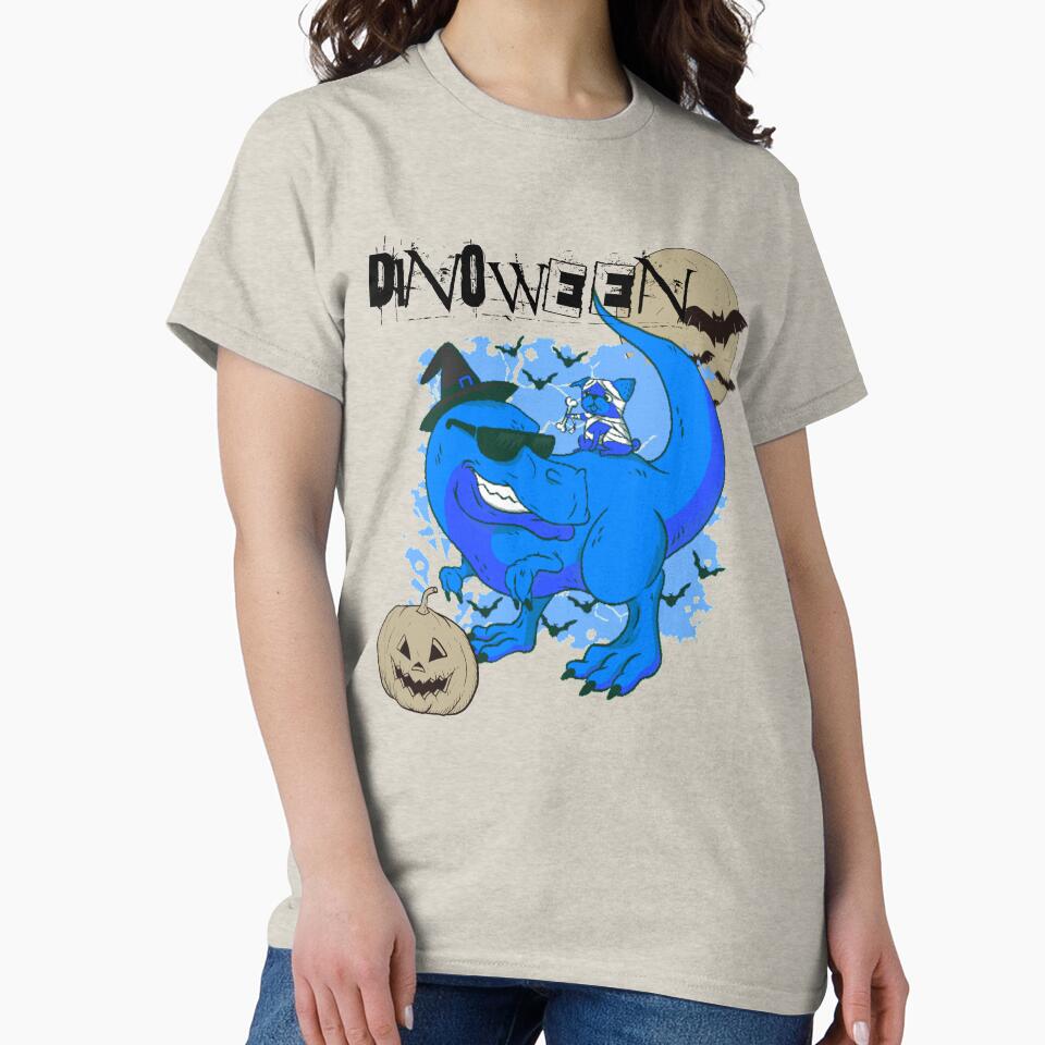 Dinoween Halloween Dinosaur by Beluved T-Shirts, Hoodie, Sweatshirt | BlankRebels.com (Image 2)