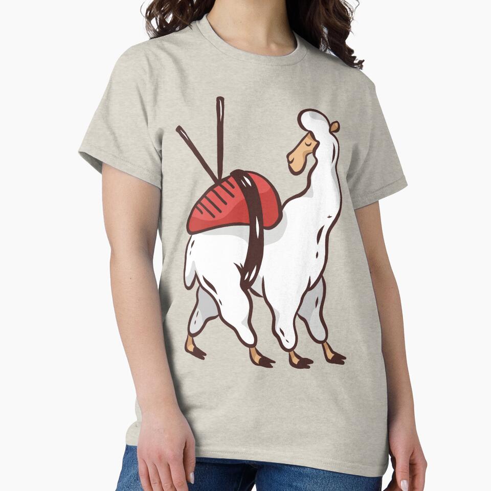 Llama Sushi Roll by OnepixArt T-Shirts, Hoodie, Sweatshirt | BlankRebels.com (Image 2)
