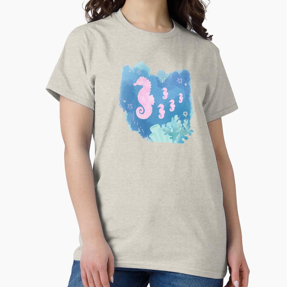 Under the Seahorse by joannamichelled T-Shirts, Hoodie, Sweatshirt | BlankRebels.com (Image 2)