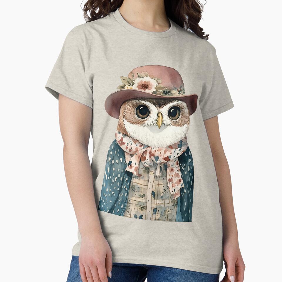 Cottagecore Owl by bapupa T-Shirts, Hoodie, Sweatshirt | BlankRebels.com (Image 2)