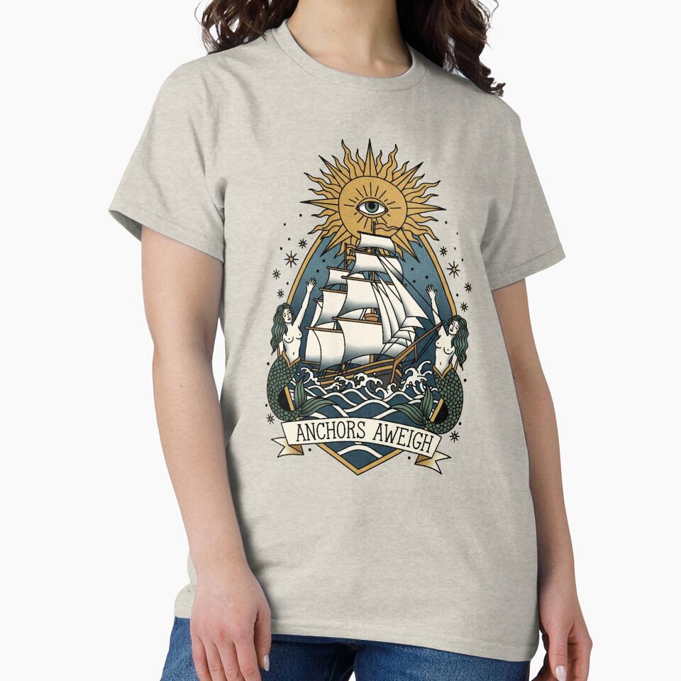 Anchors Aweigh by P1yu5h T-Shirts, Hoodie, Sweatshirt | BlankRebels.com (Image 2)