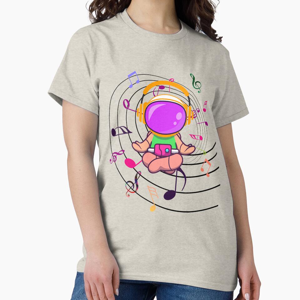 Astronaut With Music by vogowa T-Shirts, Hoodie, Sweatshirt | BlankRebels.com (Image 2)