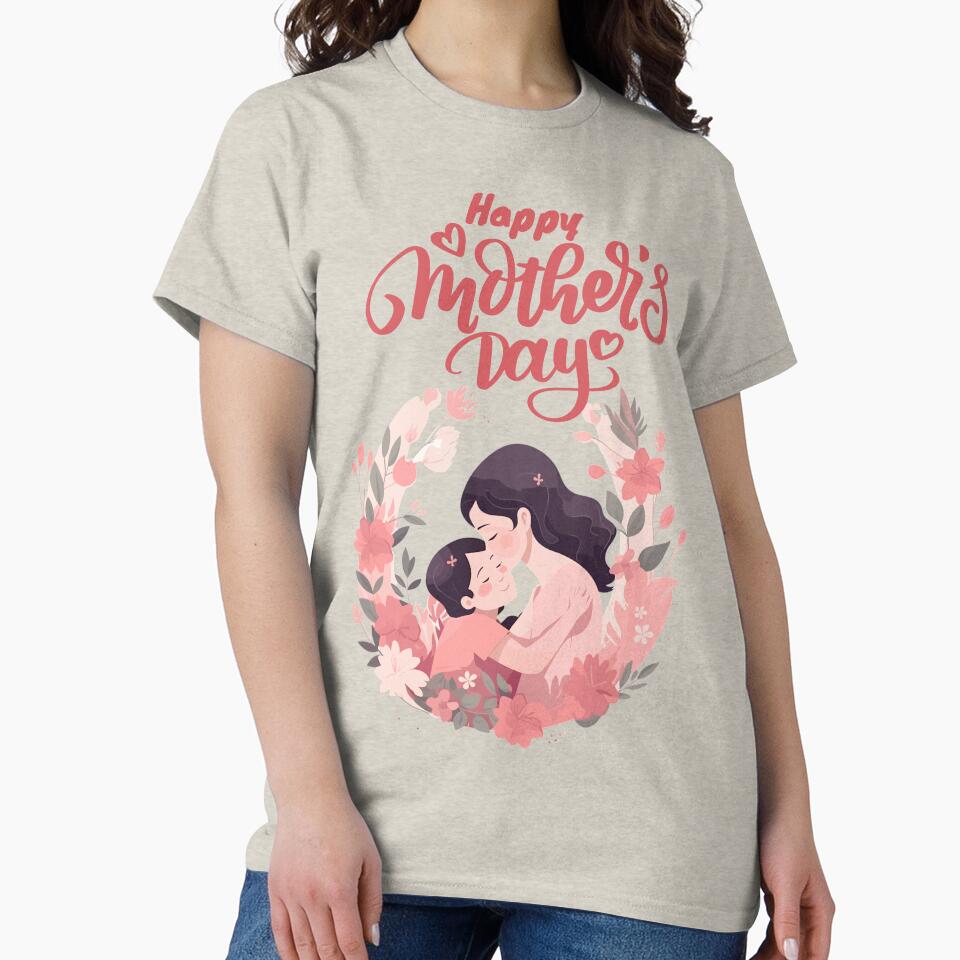 cute Funny Happy Mothers Day Cute Floral for Women Mom Grandma by shop43 T-Shirts, Hoodie, Sweatshirt (Image 2)