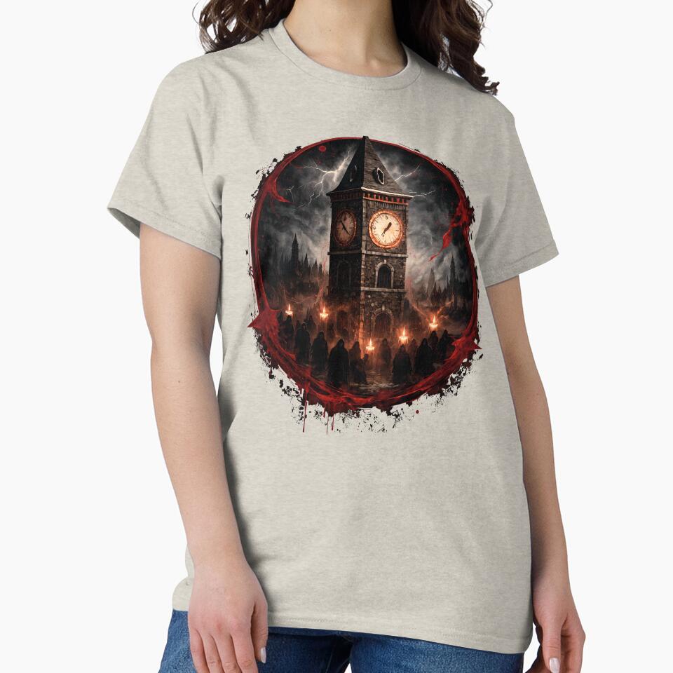 BOTC - A Blood splattered clocktower - Midnight Verdict by creative-cub T-Shirts, Hoodie, Sweatshirt (Image 2)