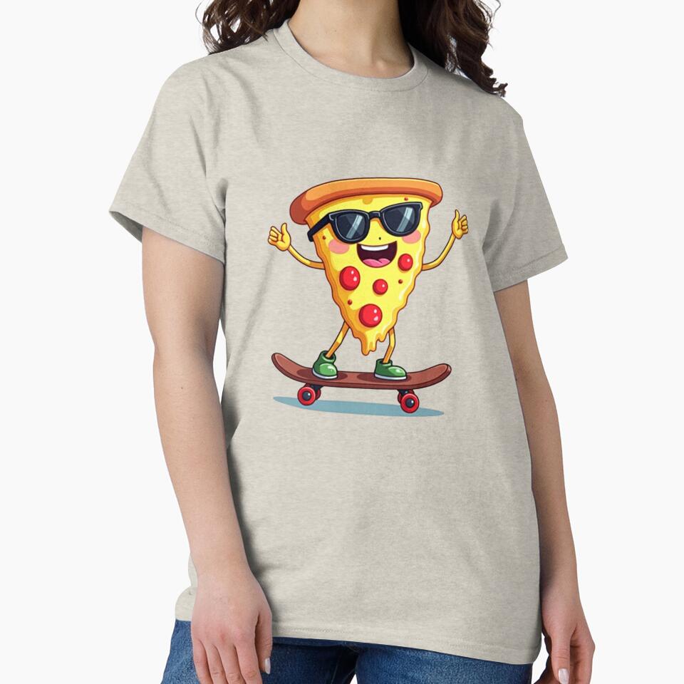 Funny Pizza - Hilarious Slice by KhadijaBatool38 T-Shirts, Hoodie, Sweatshirt | BlankRebels.com (Image 2)