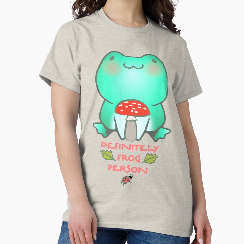 Definitely Frog Person MILF Toadstool T-Shirt | Hoodie | Top by MonkeyPaper Sweatshirt | BlankRebels.com (Image 2)