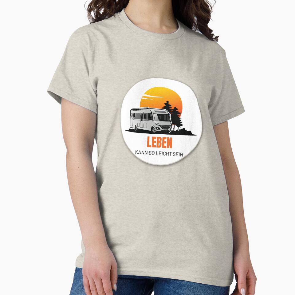 LIFE CAN BE SO EASY. Camping Caravan Campervan Camper Design T-Shirt Hoodie Cup individually mobile freedom by... (Image 2)