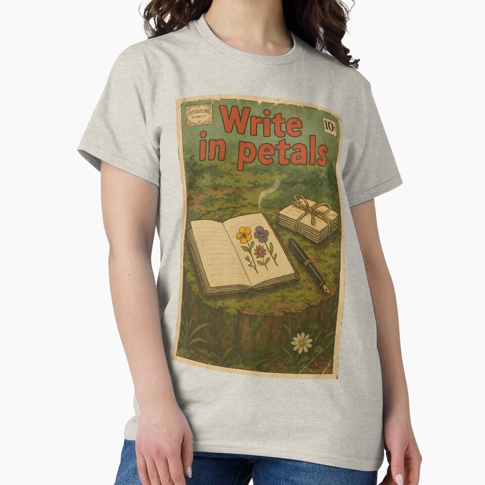 Bucolic Cottagecore: Write in Petals by bapupa T-Shirts, Hoodie, Sweatshirt | BlankRebels.com (Image 2)