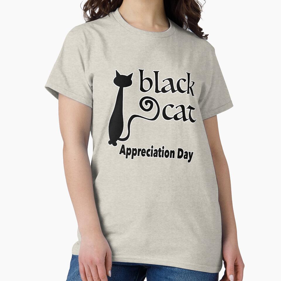 Black Cat Appreciation Day by NadyaCC T-Shirts, Hoodie, Sweatshirt | BlankRebels.com (Image 2)