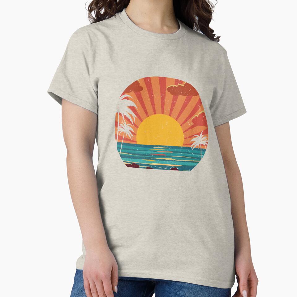 retro ocean wave by Luisshopp T-Shirts, Hoodie, Sweatshirt | BlankRebels.com (Image 2)