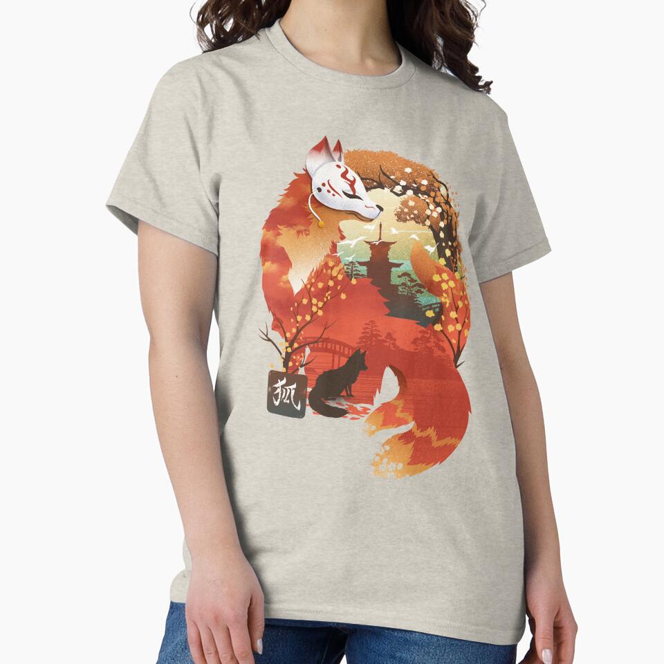 Kitsune Landscape by Dan Elijah Fajardo T-Shirts, Hoodie, Sweatshirt | BlankRebels.com (Image 2)