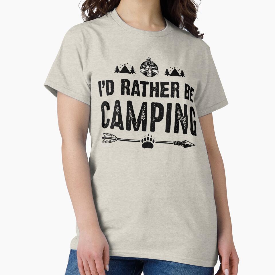 I'd rather be camping by iskapa T-Shirts, Hoodie, Sweatshirt | BlankRebels.com (Image 2)