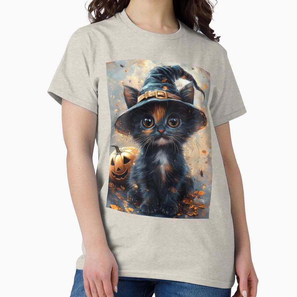 A Cute Black Cat_Halloween Design by NewAspect T-Shirts, Hoodie, Sweatshirt | BlankRebels.com (Image 2)