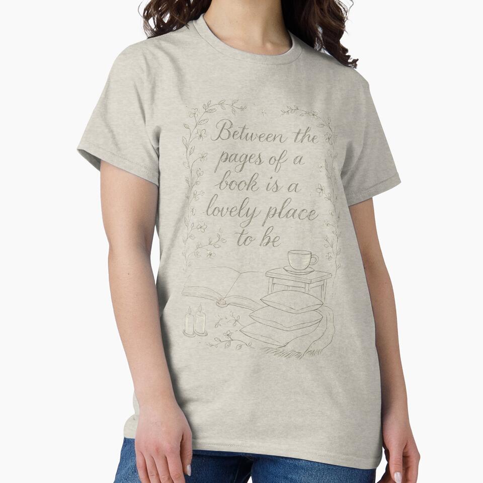 Vintage line art  framed by floral vines classic design by anandsiva2703 T-Shirts, Hoodie, Sweatshirt (Image 2)