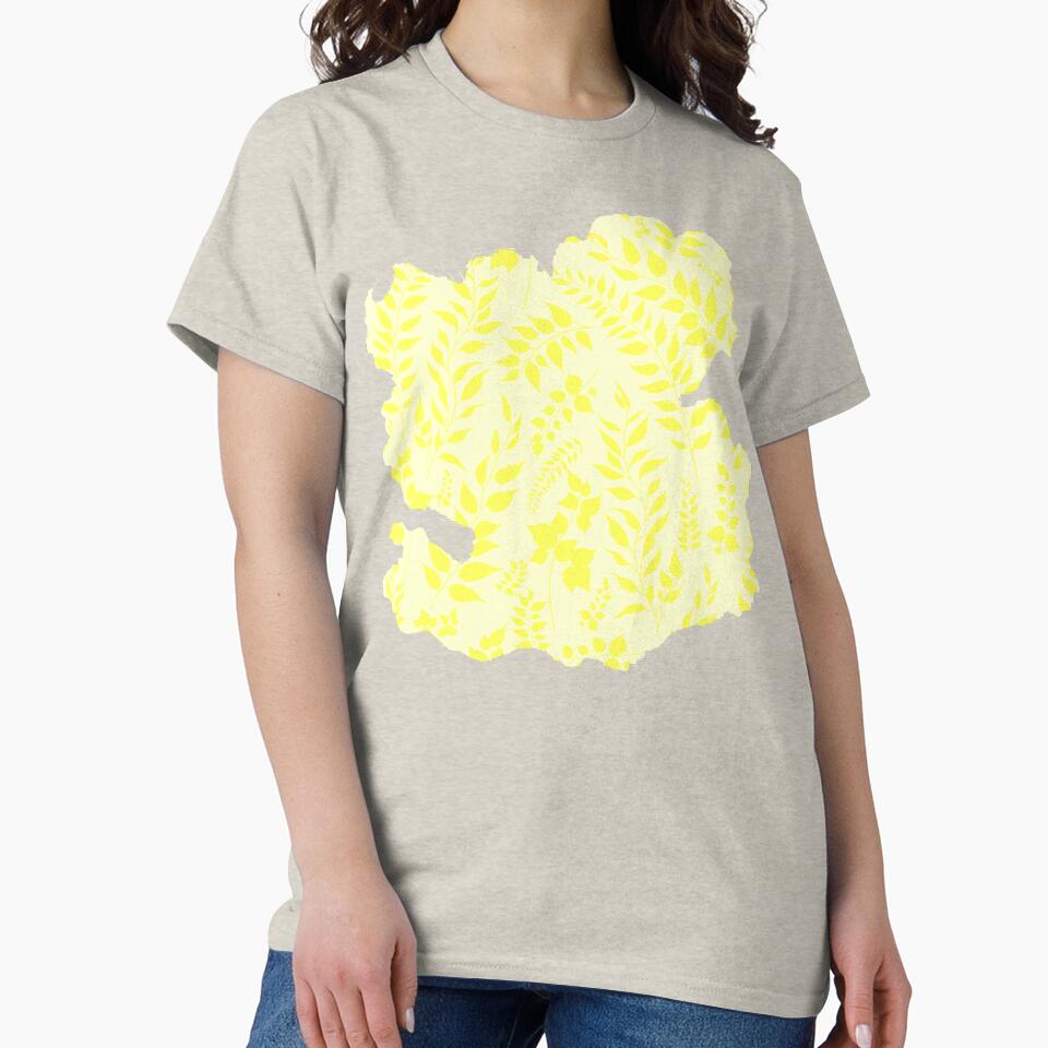Greenery Botanical Print Yellow Leaves by SilverPegasus T-Shirts, Hoodie, Sweatshirt | BlankRebels.com (Image 2)