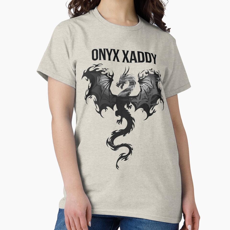 ONYX Xaddy Dragon Black - Bold & Mystical Art by Aagnyes T-Shirts, Hoodie, Sweatshirt | BlankRebels.com (Image 2)