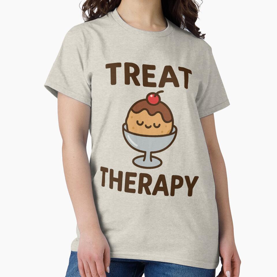 Treat Therapy Like a Snack – Mental Health Humor Tee by ALITOPRINCE Hoodie, Sweatshirt | BlankRebels.com (Image 2)