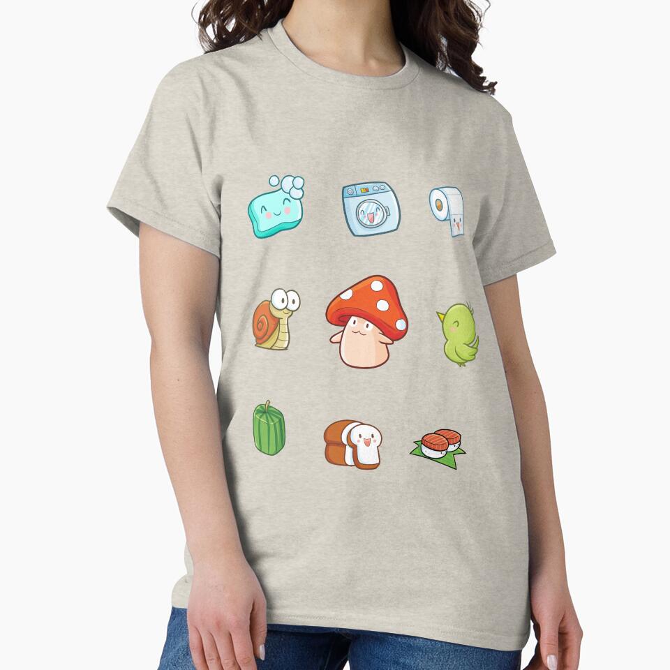 Kawaii mushroom, snail, bird, bread, sushi, watermelon, soap, laundry and toilet paper by MagicStrawberry... (Image 2)