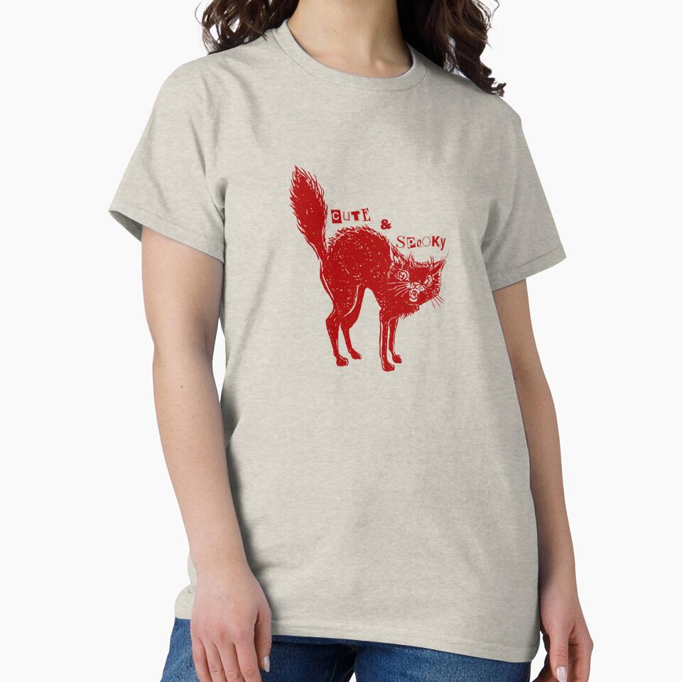 Cute and Spooky Red Cat by MystiqueButique T-Shirts, Hoodie, Sweatshirt | BlankRebels.com (Image 2)